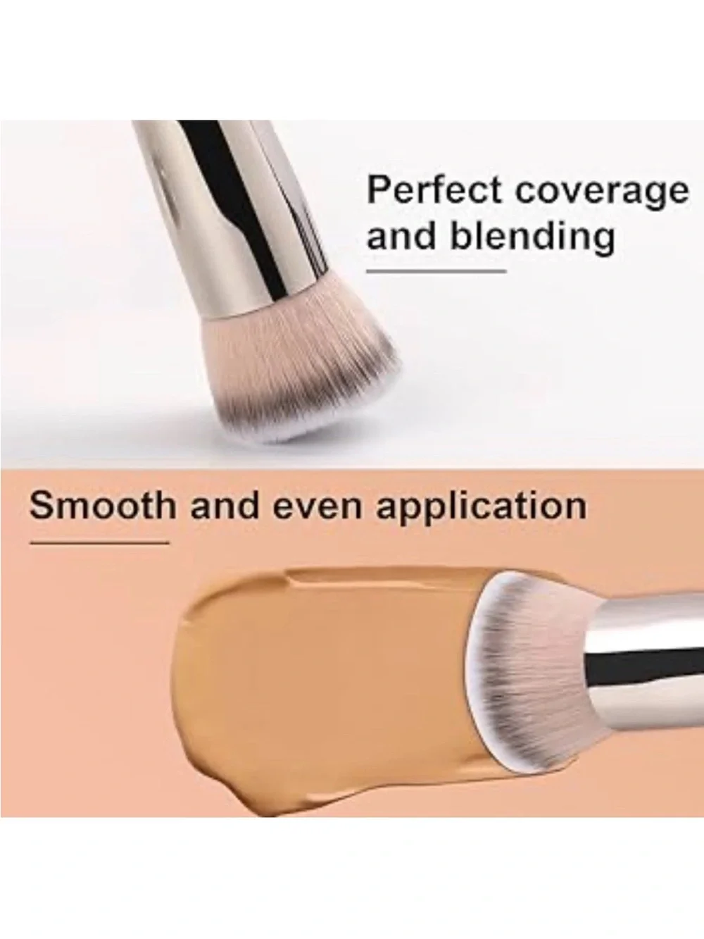 FLOWER Rose Gold Ombre Foundation Buffing Brush (B1)